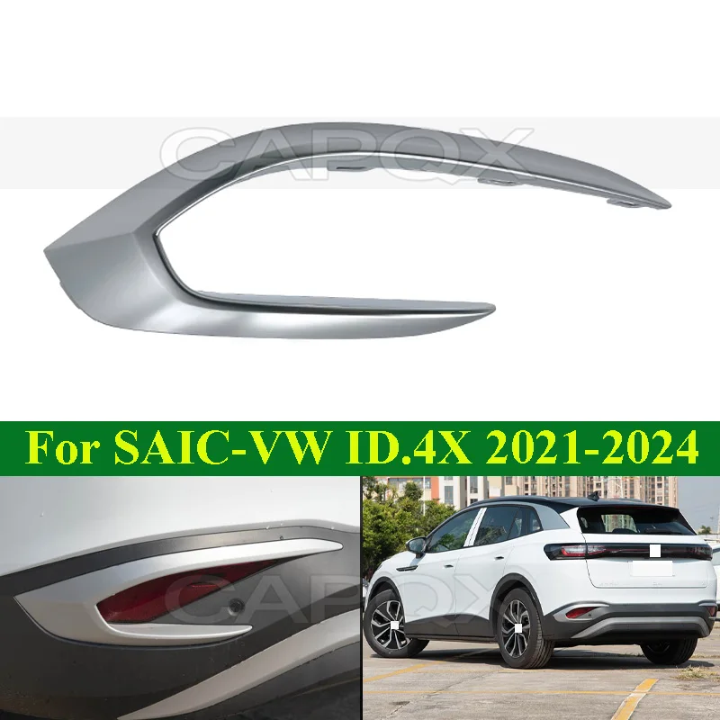 

CAPQX Chrome Rear Bumper Fog Light Frame Trim Strip For SAIC Volkswagen VW ID.4X 2021-2024 Rear Bumper Trim Strip