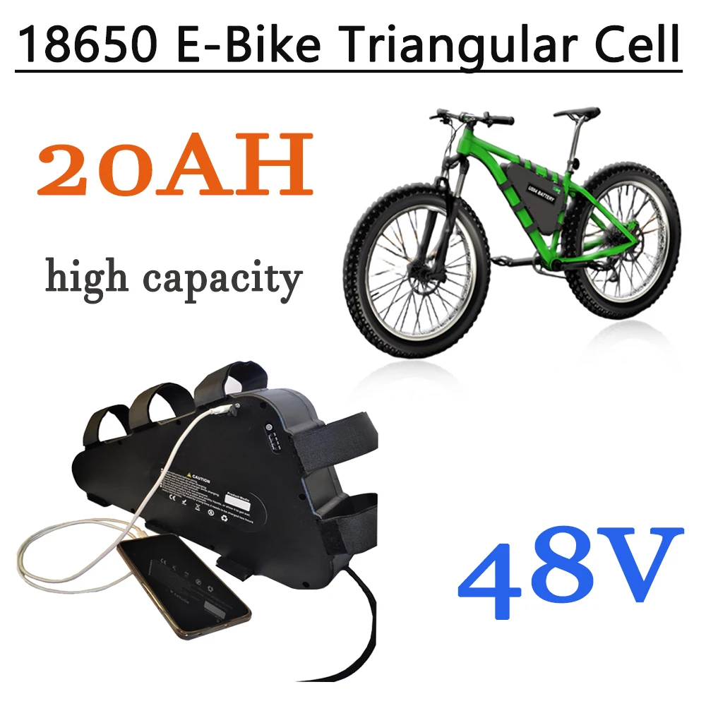 high capacity  48V 20AH Triangle battery , strong power, and long-lasting endurance