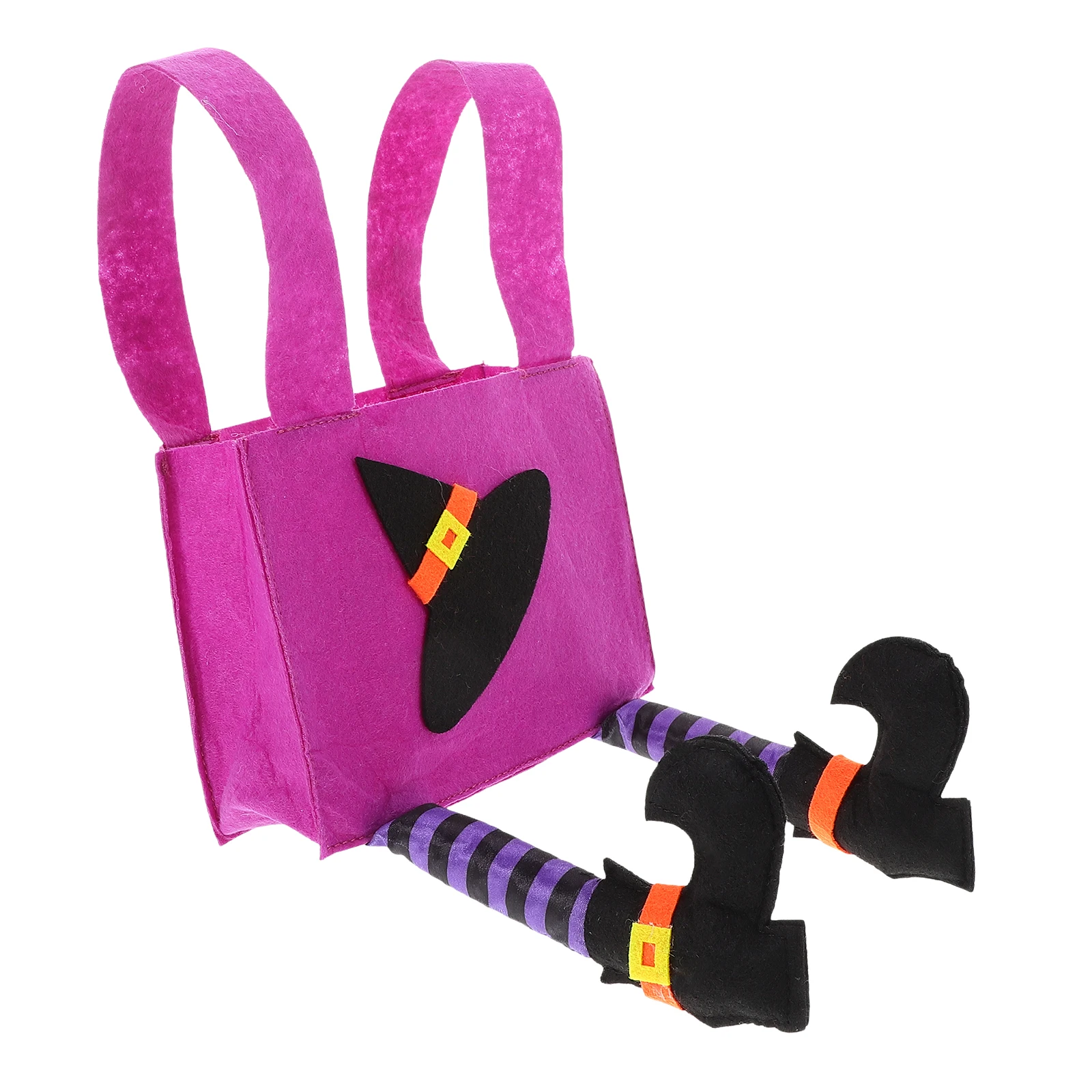 

Cute Halloween Tote Seat Back Hanging Storage Organizer Black Witch Candy Bag Trick Or Treat Basket Car Trunk Backseat Hanging