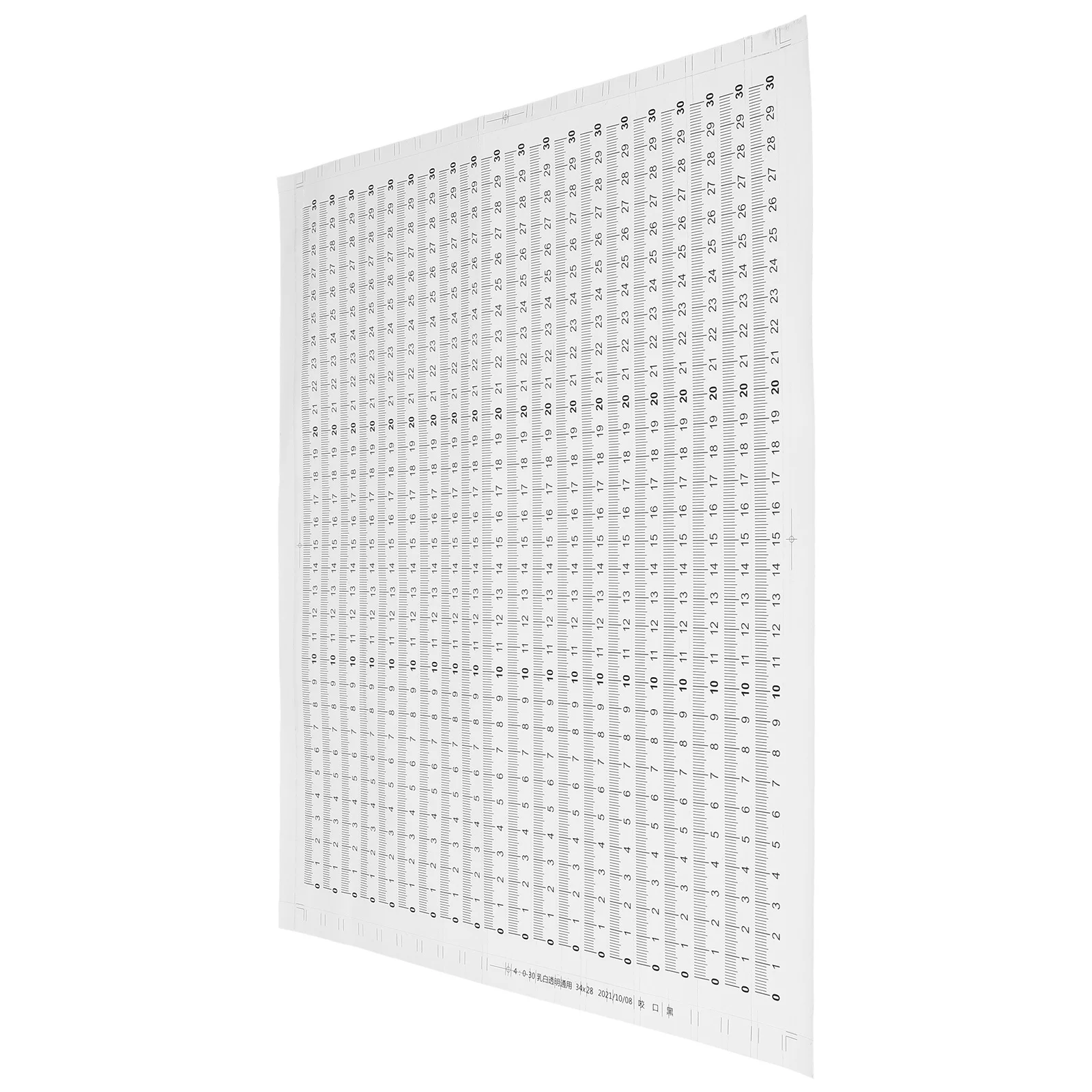 

20Pcs Adhesive Measuring Tool Stickers Easy to Stick Clear Visibility for Sewing Tables Workbenches Multiple Uses