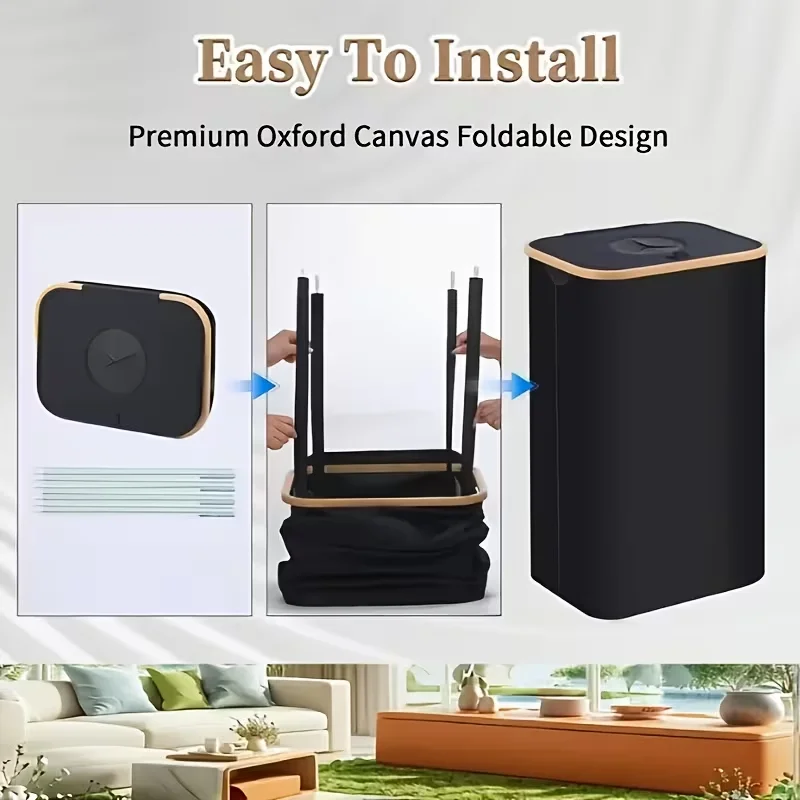 An inner packaging container for household collection with a detachable carrying bag, with a capacity of 100 liters.