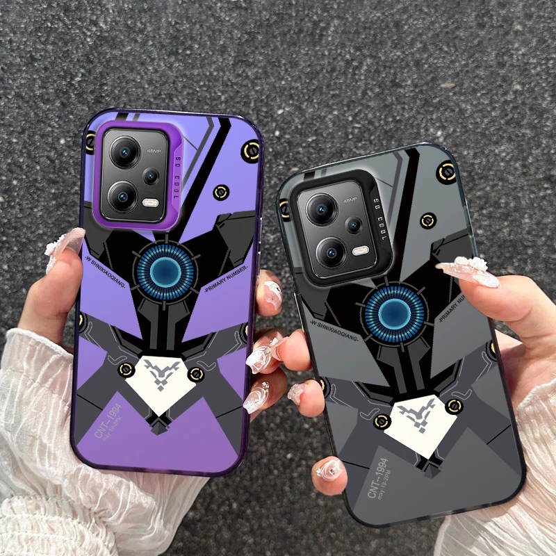 Fasion Luxury Laser Case for Xiaomi 11 LITE 12T 13T POCO C50 C51 F4 X3 X5 M3 NFC PRO 5G Shockproof Cover Coque Armour