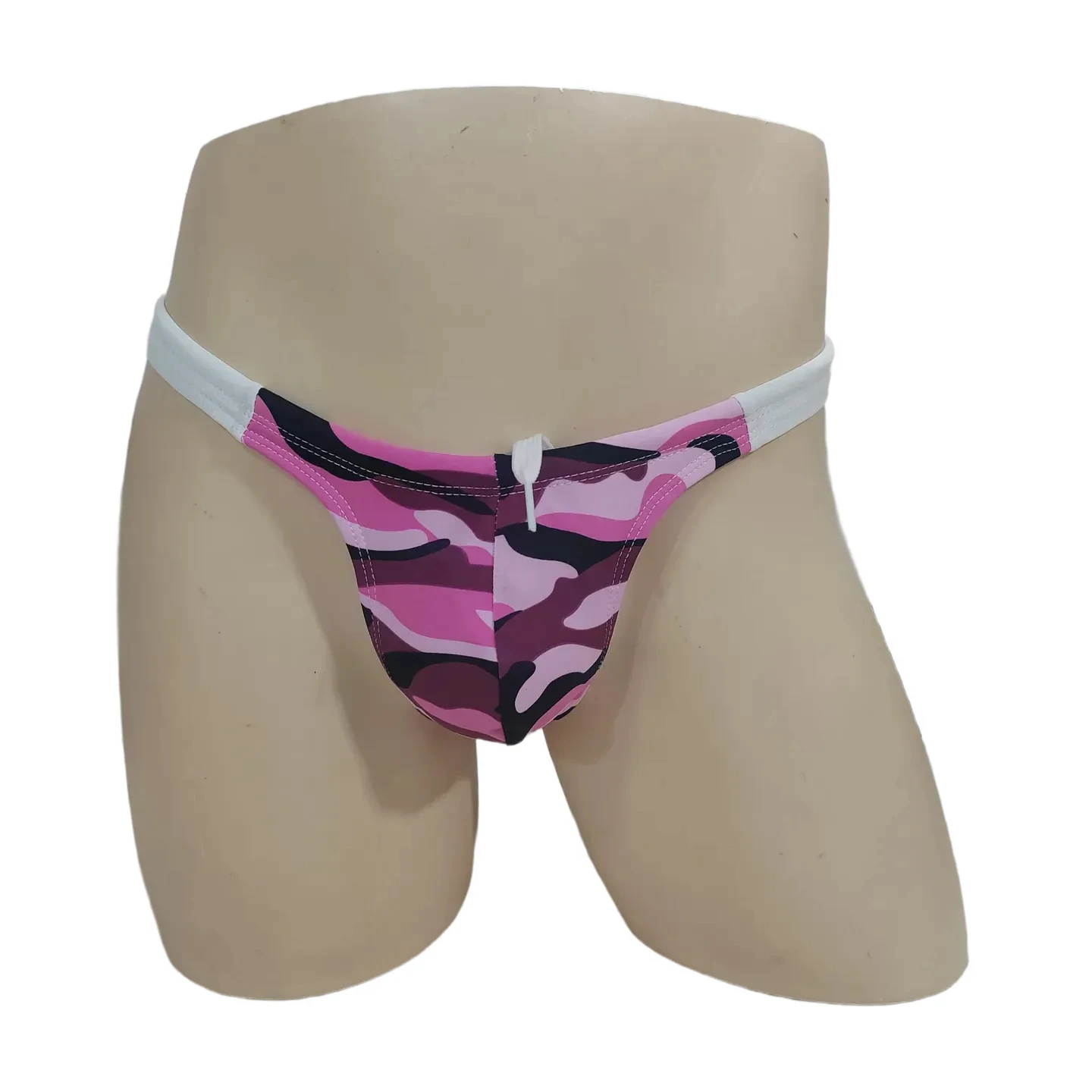 BOYTHOR Men's Camouflage Pattern Quick-Dry Built-In Drawstring Swimsuit for Beach and Pool
