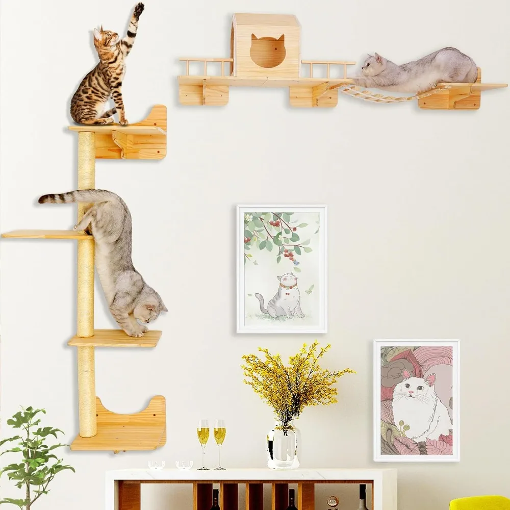 

5-Level Indoor Cat Play House with Scratching Posts