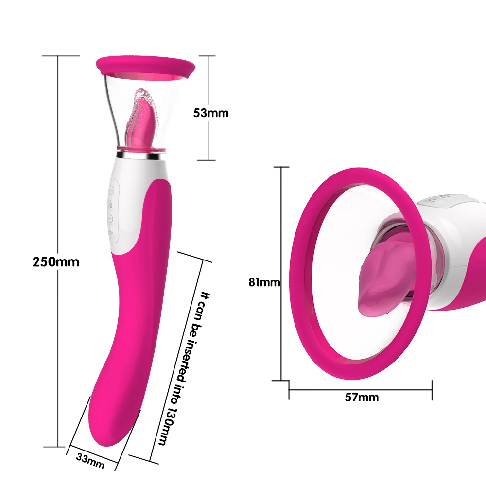 Vibrador para lamer y chupar la Vagina para adultos, succión sexual Oral, clítoris, estimulación del pezón, masajeadores, masturbación femenina, juguete sexual erótico