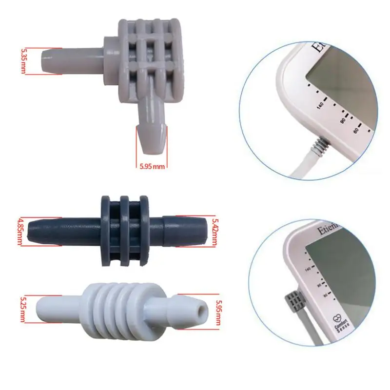#1Pc Digital Blood Pressure Monitor Arm Cuff Sleeve Single Tube Connector Replacement For Arm Tonometer Sphygmomanometer
