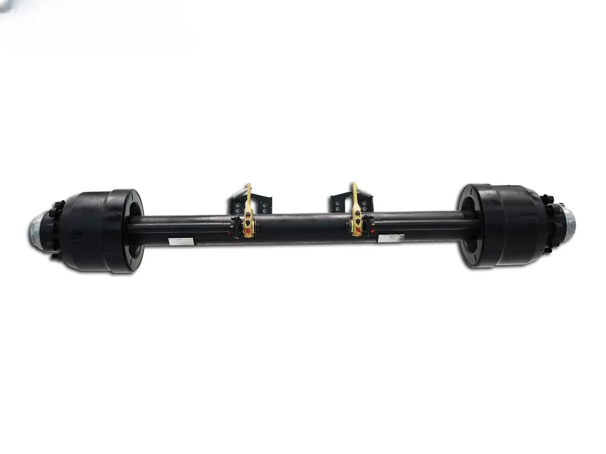 Source Factory Offering Durable and High-quality Low Loader Axle for Low Bed Semi Trailers, Available in square or Round Tube.