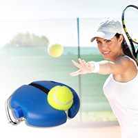 Tennis Trainer Rebound Balls Tennis Training Equipment with Rope and Anti-Slide Trainer Baseboard