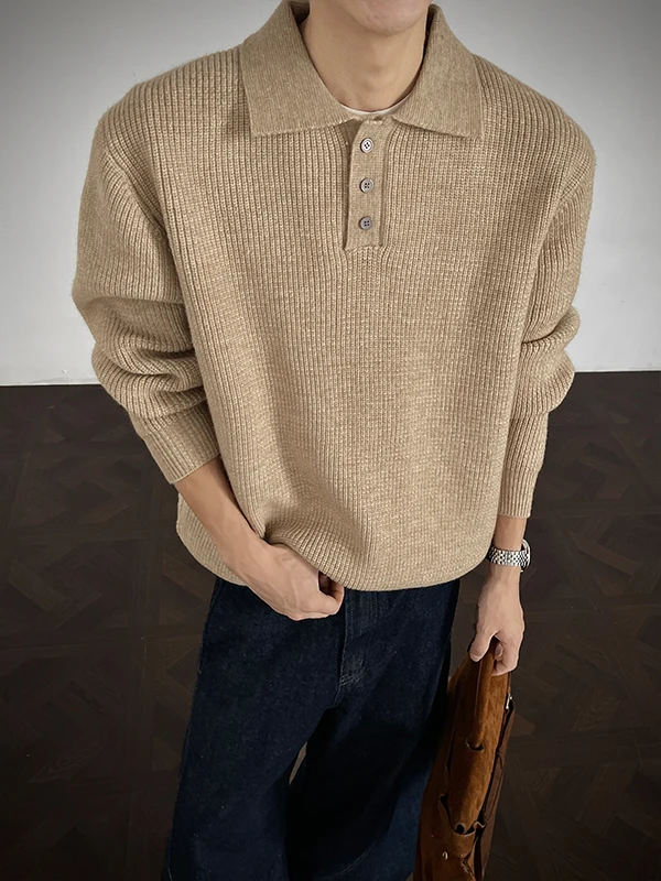 

Свободный вязаный свитер в американском ретро-стиле для мужчин, весна-осень, новая модная коллекция, большие размеры, удобный, из полиэфирного волокна