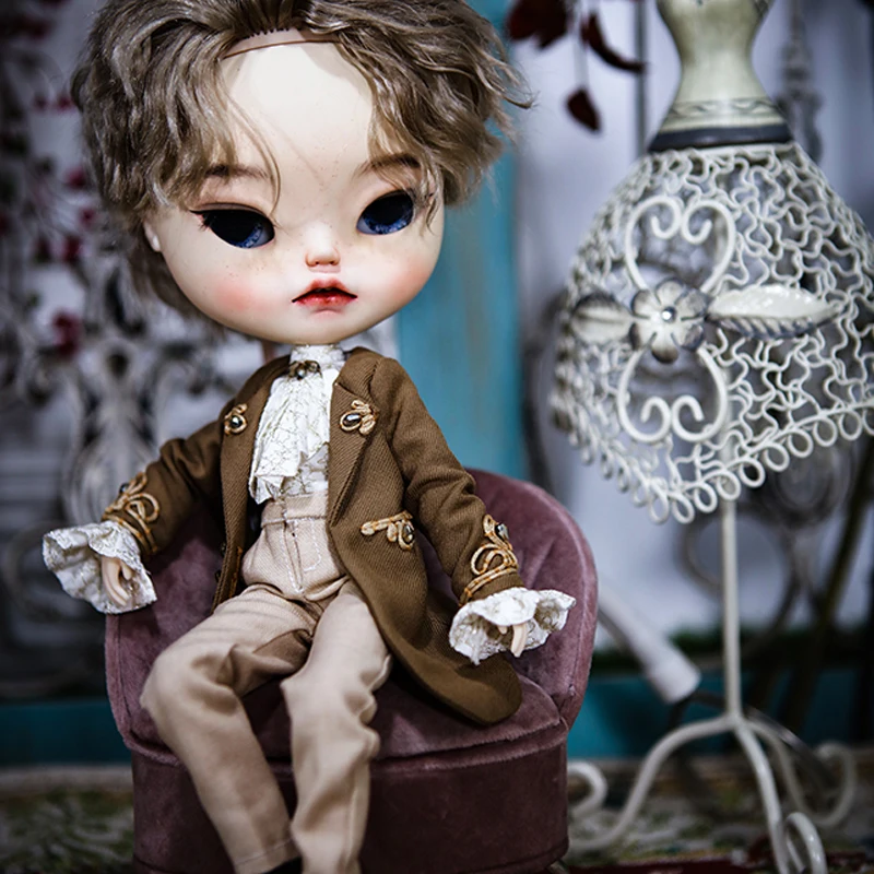 YESTARY BJD Blythe Doll Accessories Clothes 1/41/6 DIY Material Pack Mens Sets Duke of Windsor Dolls Clothes For BJD Doll Clothe