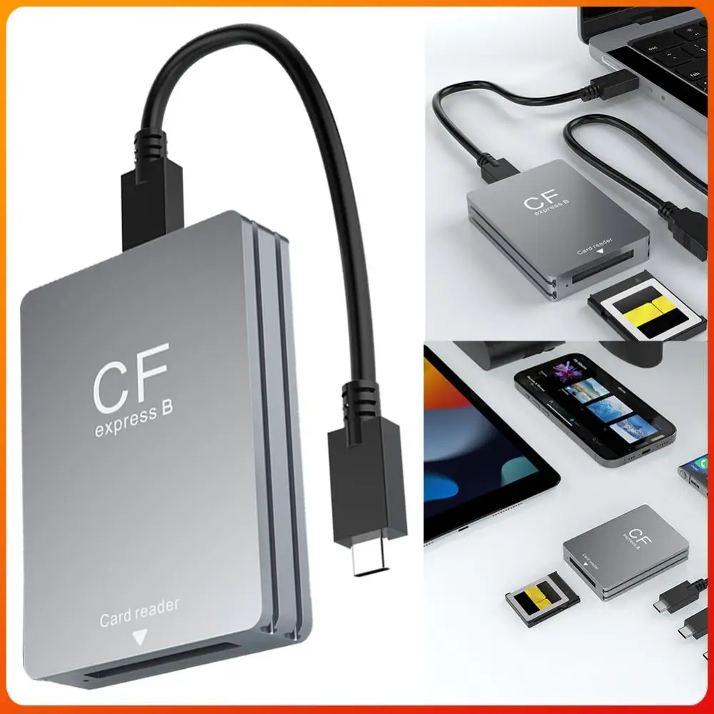 

CFexpress Type B Card Reader USB 3.2 10Gbps Memory Card Reader with USB C To USB C/A Cable Support Android/Windows/ OS
