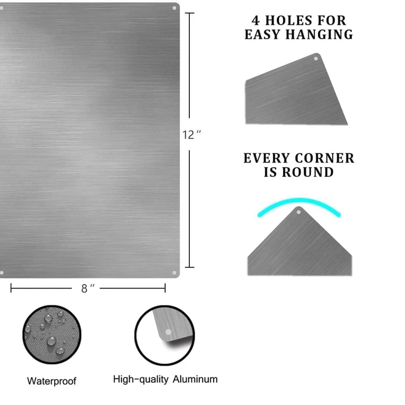 최소한의 블루 트론 식별 디스크 금속 플라크 포스터 장식 거실 사용자 정의 빈티지 홈 주석 간판 포스터