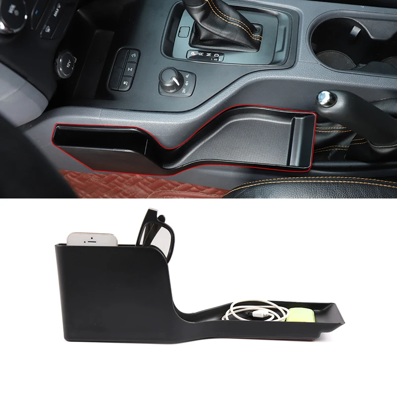 

ABS Car Central Control Side Storage Box Multi-Function Mobile Phone Tray For Ford Ranger Wildtrak 2015-2021 Car Accessories