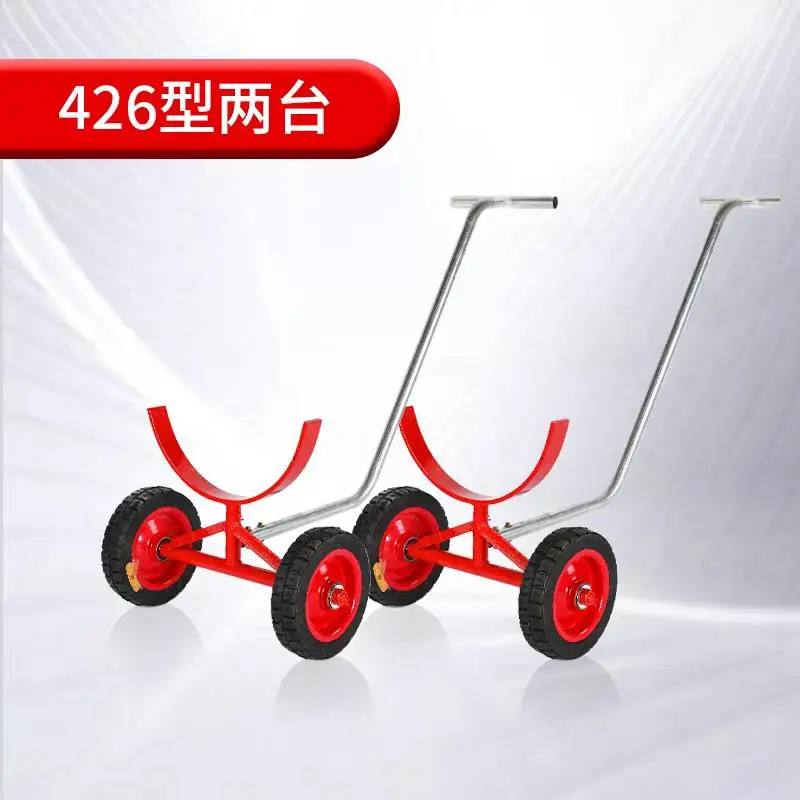 LMM Large Fire Pipe Handling Trolley Round Pipe Round Bar