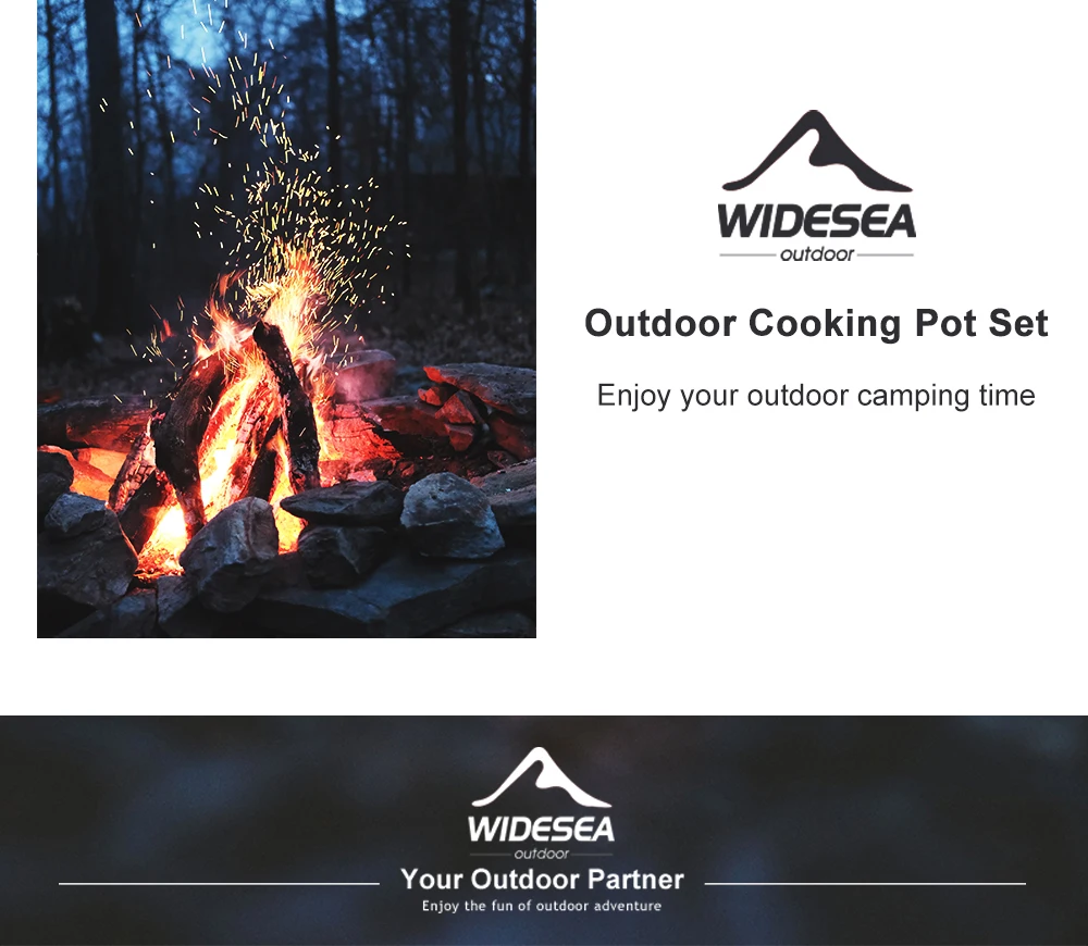 Widesea Camping-Kochsystem mit Wärmetauscher, Outdoor-Gasbrenner, Herd, Touristentopf-Set, Tasse, Geschirr, Kochgeschirr, Tourismus, Wanderung – Detail 6