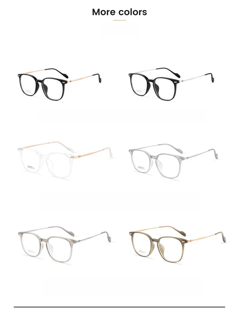 YIMARUILI Komfortable Ultra-licht Flexible TR90 Brillen Männer Retro Runde Reinem Titan Optische Brillen Rahmen Frauen – Detail 11