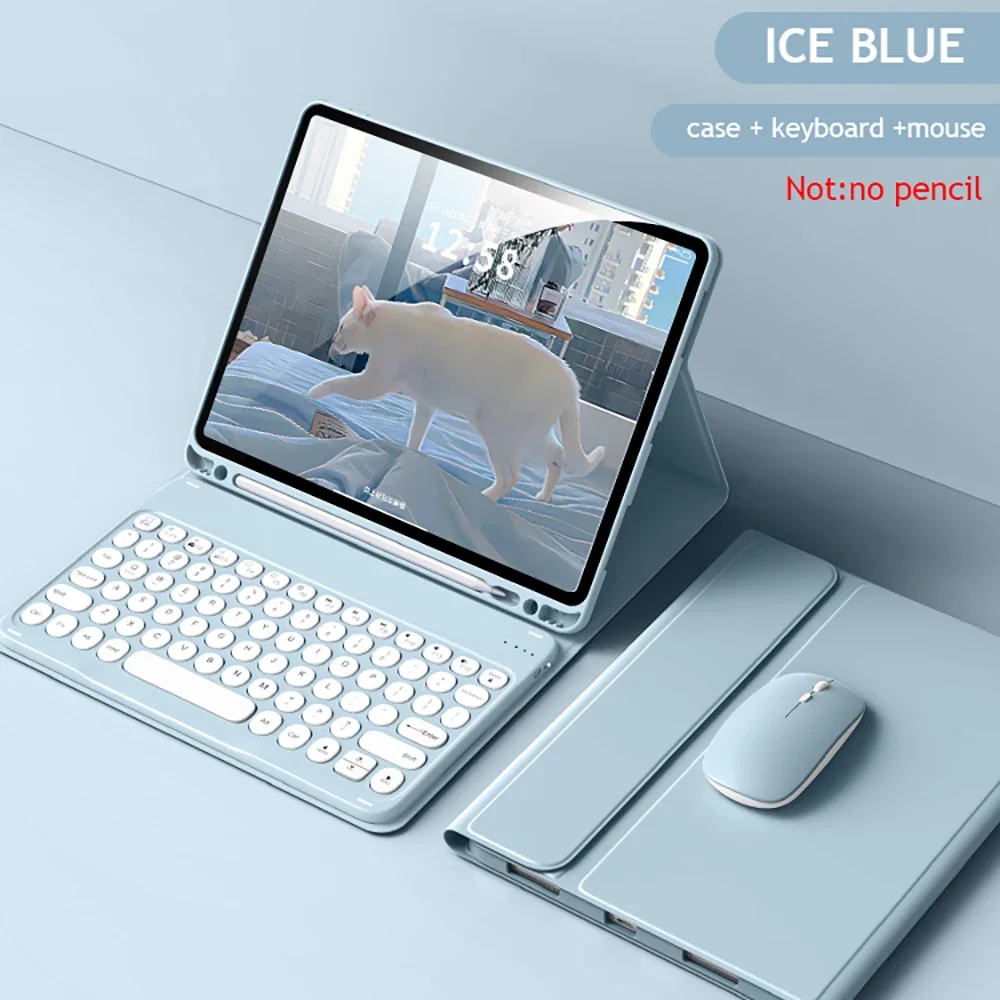 

Чехлы для клавиатур iPad: для iPad 9-го, 10-го поколения, 10.9 дюймов, Pro 12.9, 11 дюймов, Air 5, 4, 2022, 10.2, 8-го, 7-го поколения, Magic Funda