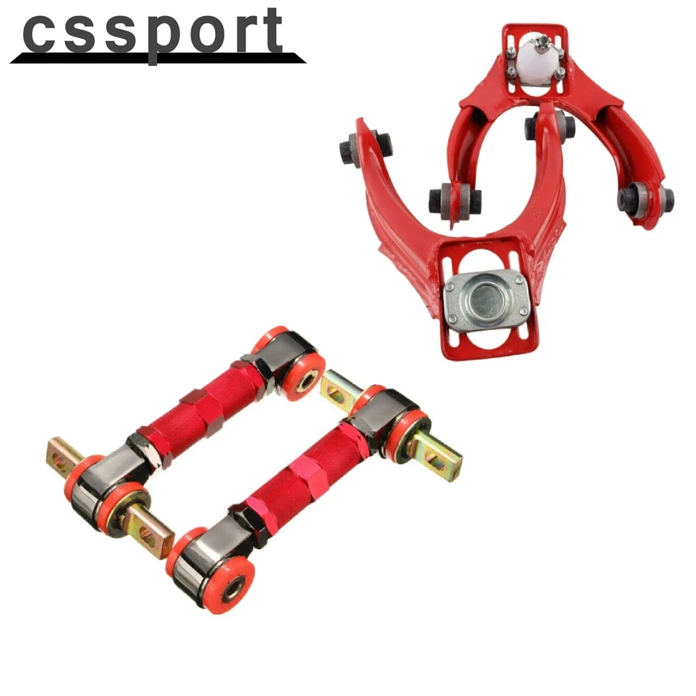 

Front Upper Control Arms+Rear Camber Adjustable Kit For 96-00 Honda Civic EK RD