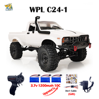 WPL 1:16 C24-1 Full Scale RC Car 2.4G 4WD Rock Crawler Electric Buggy Climbing Truck LED Light On-road 1/16 For Kids Gifts Toys