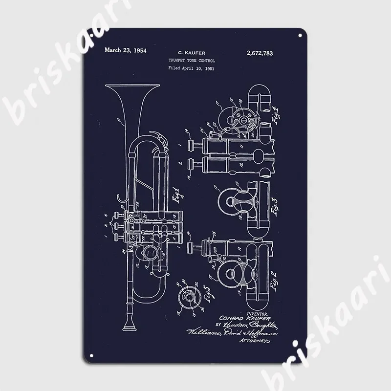 Trumpet Poster Metal Plaque Create Plaques Garage Club Cinema Living Room Tin Sign Poster