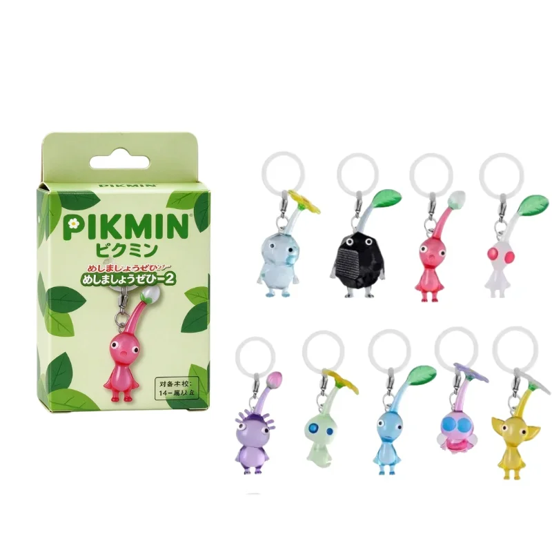 Bandai PIKMIN Nintendo Blind Box Game Characters Action Figures Model Keychain Backpack Pendant Gashapon Ball Collectibles