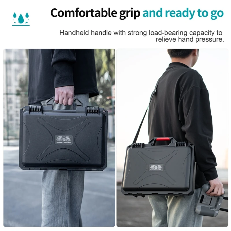 For DJI Neo Drone Handheld Carrying Case Waterproof Storage Box Outdoor Hard Suitcase RC2/N3 Controller Protection Accessories