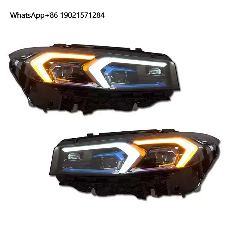 SJC LED Head Light Car Accessories for 3 Series G20 G80 G28 2018-2020 Headlights Modified Daytime Brake Lights Front Lights