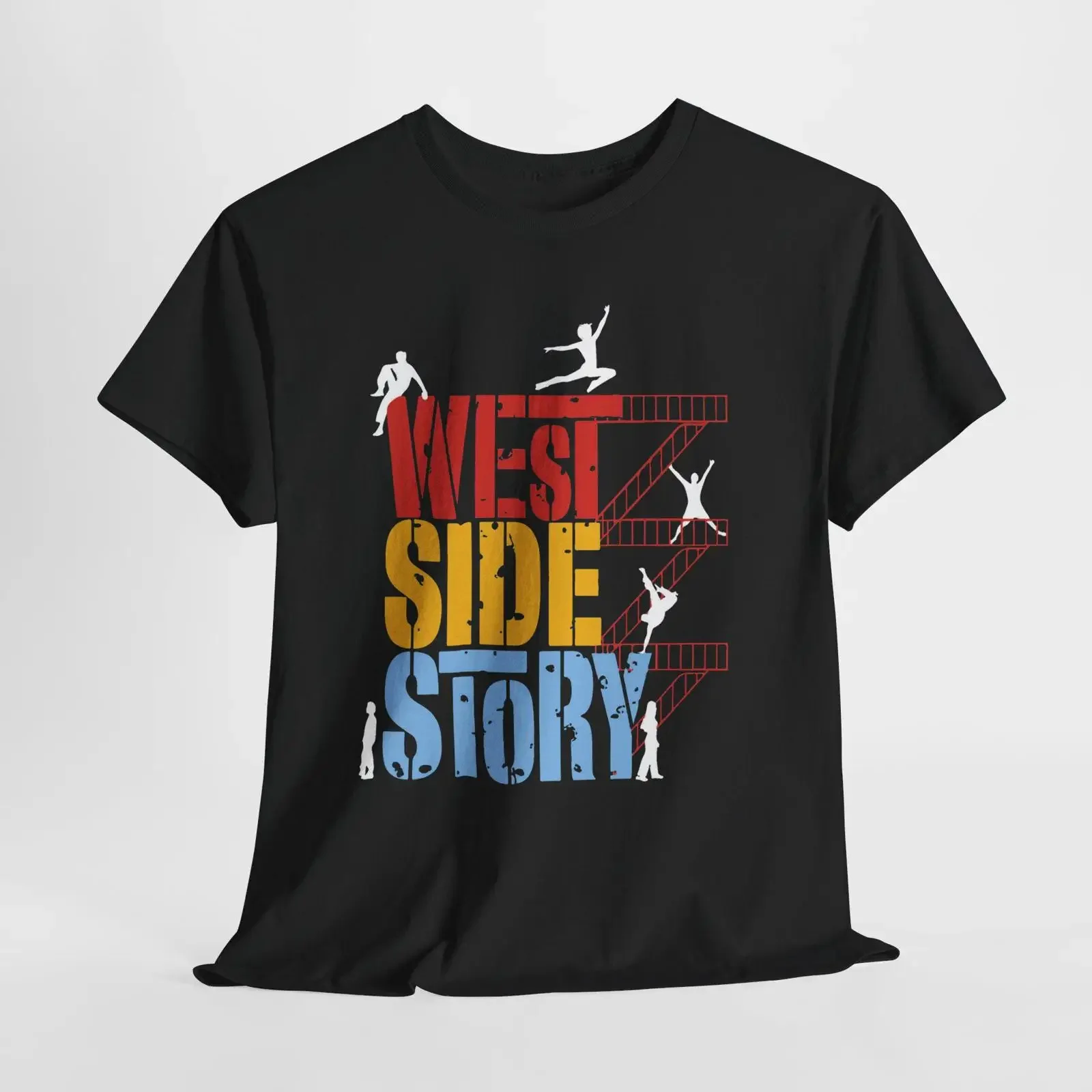 West Side Story Broadway Musical Show Television Movie Navy Black T Shirt Size S 5XL vintage Washed designer clothes Stylish