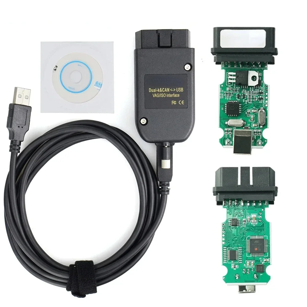 NEW V24.7/V23.11 FORVAGCOM Interface VC/ds CAN Hex/V2 Update FOR V/W For AUDI/Skoda Seat Multi-Language Car Auto Diagnostics