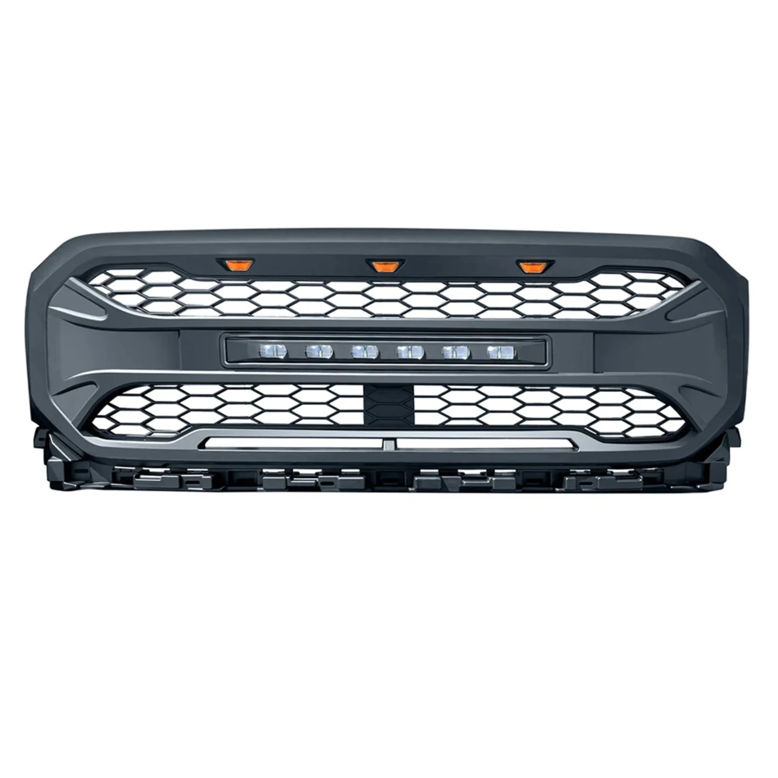 FOR 2021-2022 Ford F-150 with armored grille featuring off-road lights OE ML3Z-8200