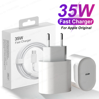 For Apple iPhone Original 35W PD Fast Charger 14 Pro Max 13 12 11 X XS XR Quick Charging iPhone 7 8 6 SE Cable Phone Accessories