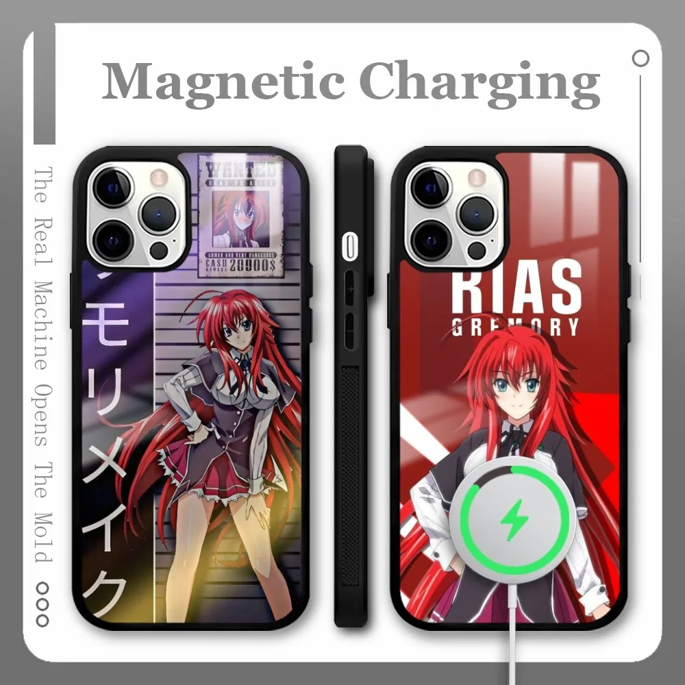 Sexy Anime H-High School DxD Phone Case For iPhone 16 15 14 13 12 11 Pro Max Plus Mini Magnetic Magsafe Wireless Charging Cover