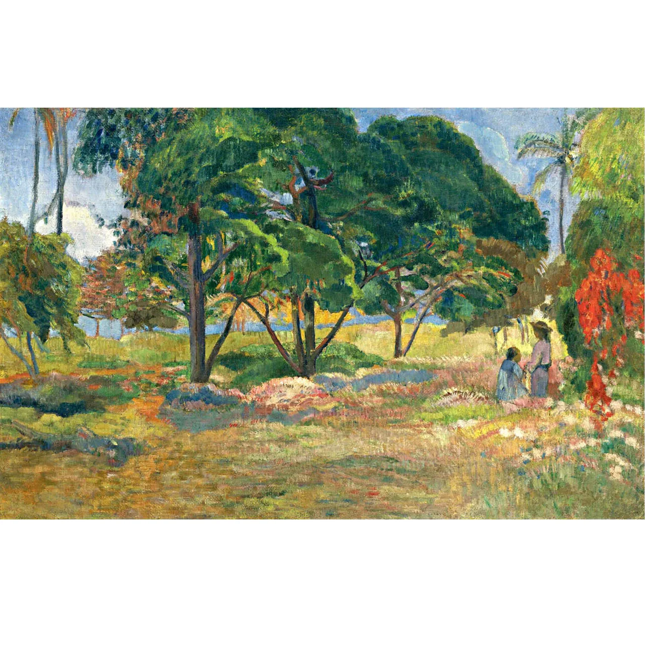 

Картина маслом Paul Gauguin, пейзаж с тремя деревьями, ручная роспись, известная картина маслом, картина для дома