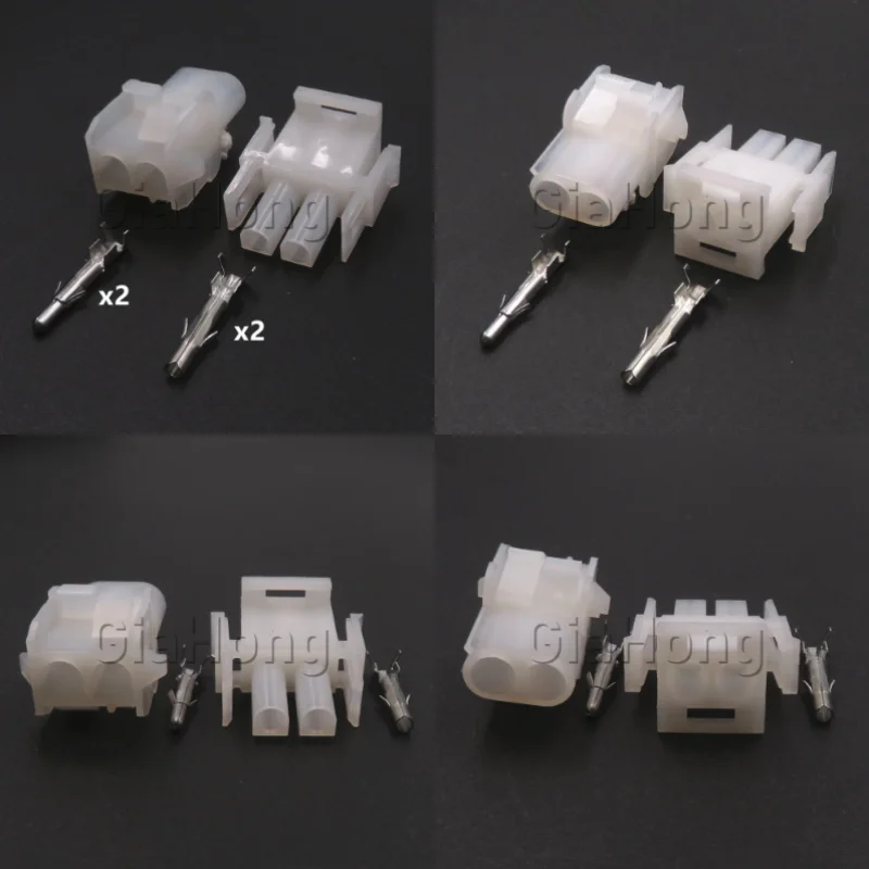 1 Set 2 Ways Auto Parts AC Assembly 1-480699-0 1-480698-0 794815-1 350778-1 Automobile Electric Socket Car Unsealed Connector