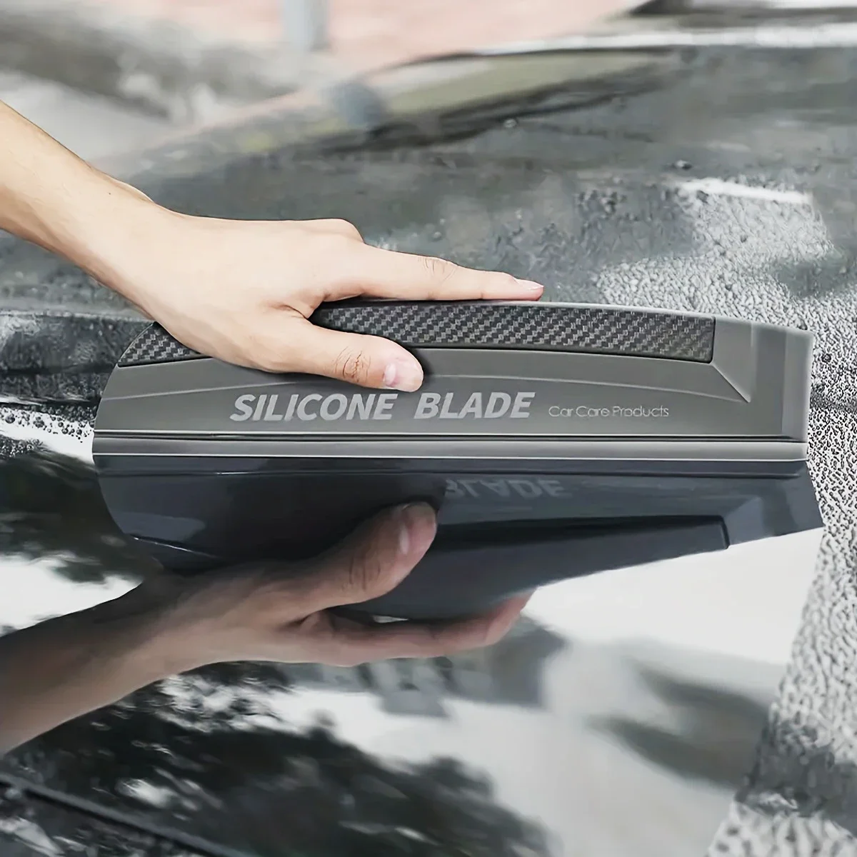 Soft Silicone Wiper Plate for Car Wash Noise-Free Gentle Auto Paint Cleaning Tool Integrated