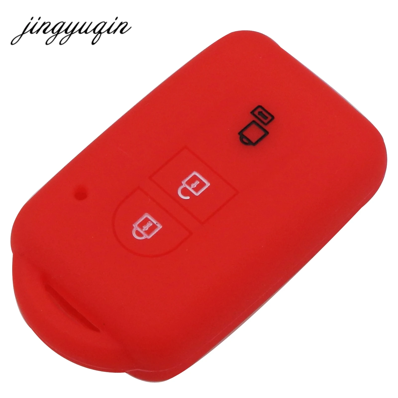 jingyuqin Car Key Silicone FOB Case Cover Skin Protect For Nissan Duke MICRA QASHQAI JUKE X-Trail NAVARA Remote keyless