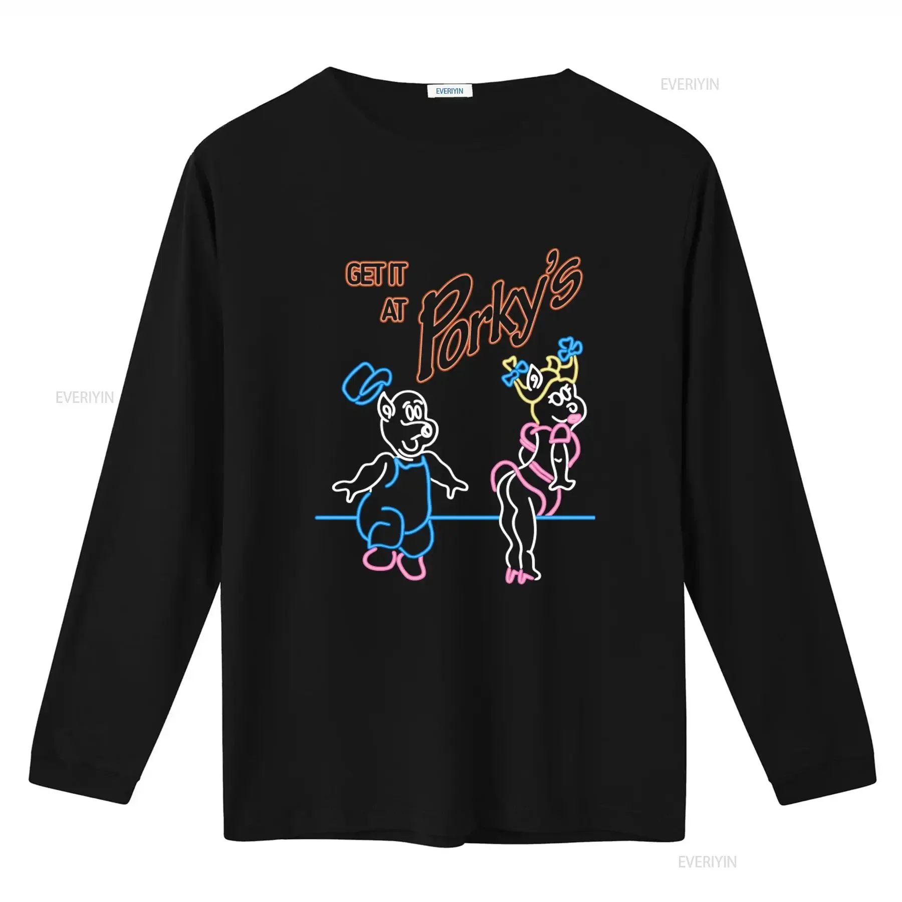 Get It At Porky's Inspired Retro 80s Cult Classic Film Movie Fan T Shirt vintage Washed Unisex Casual streetwear Breathable