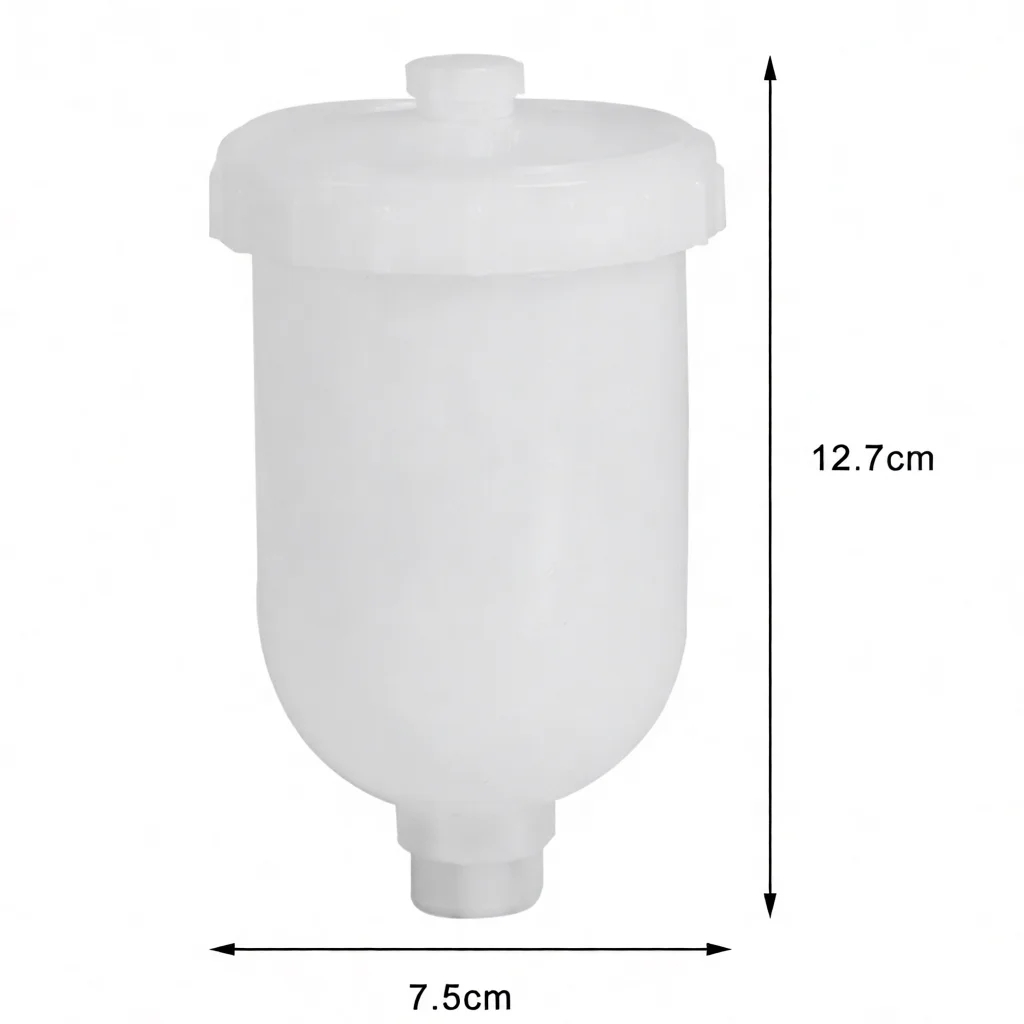 High Capacity Plastic Airbrush Pot Universal Gravity Feed Fluid Reservoir Spray Tool For Paint Art