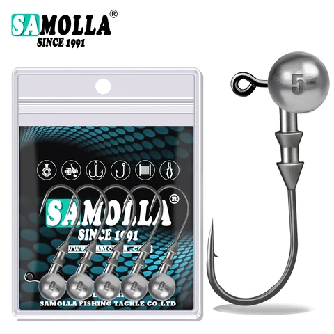 Рыболовные крючки SAMOLLA для джиг-головки 3.5-14 г