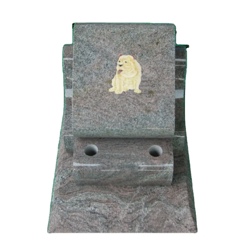 تخصيص حجر الجرانيت تذكاري مخصص أحجار الرأس التذكارية الكلب شواهد القبور شخصية القط قبر للحيوانات الأليفة مع الصورة