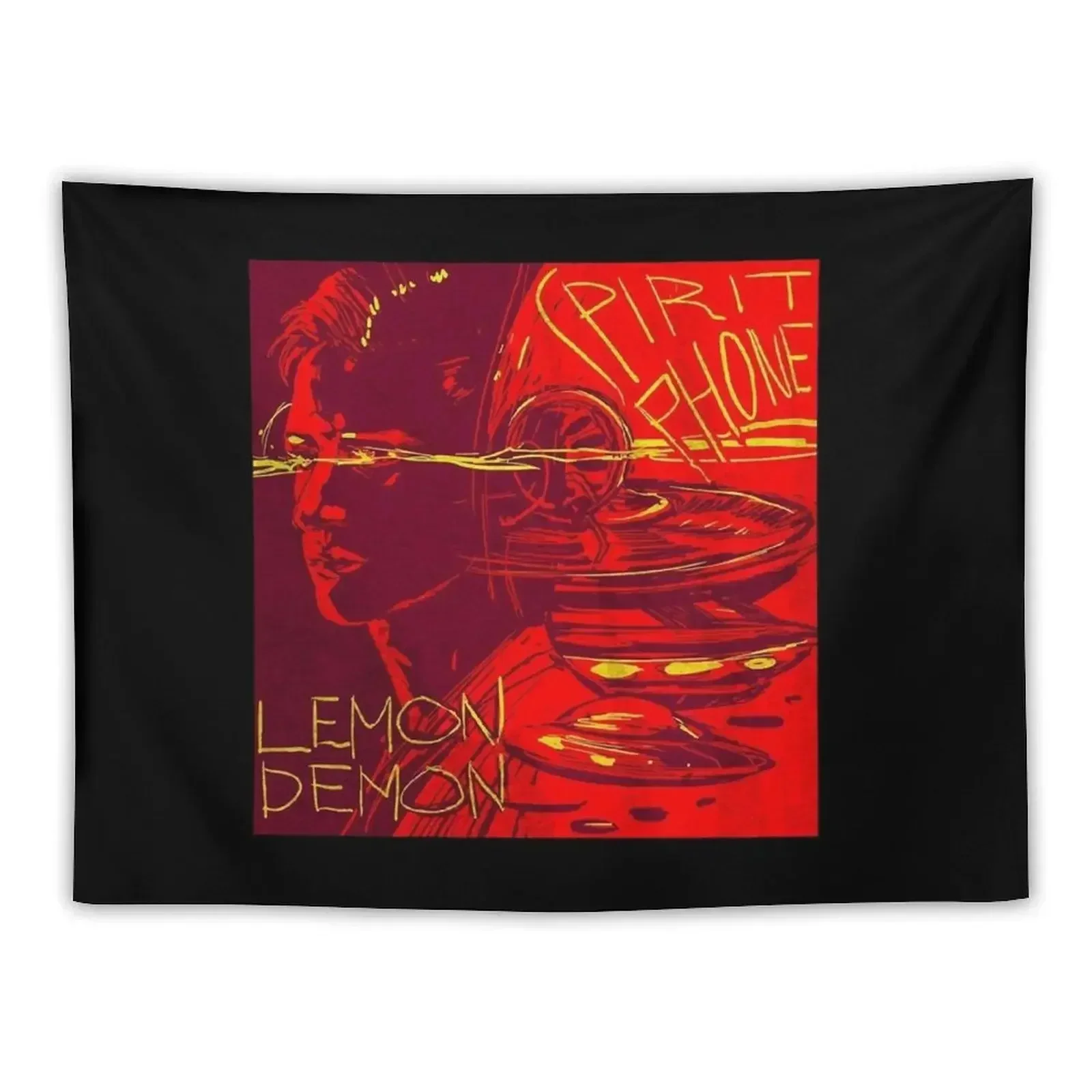 

Spirit Phone Lemon Demon Tapestry Wall Decor Living Room Decoration Tapestry