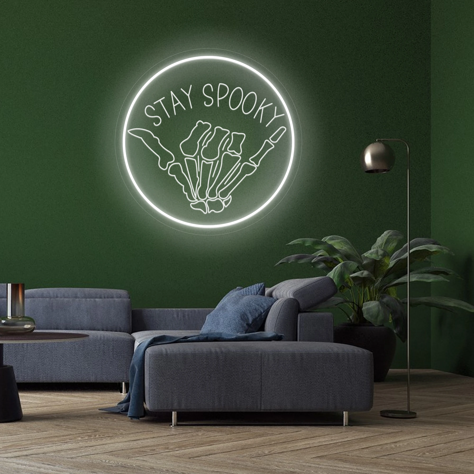 STAY SPOOKY Sign Halloween Neon Sign Custom Bone Sign Party Event Decor USB Led Light per la festa di Halloween regalo personalizzato