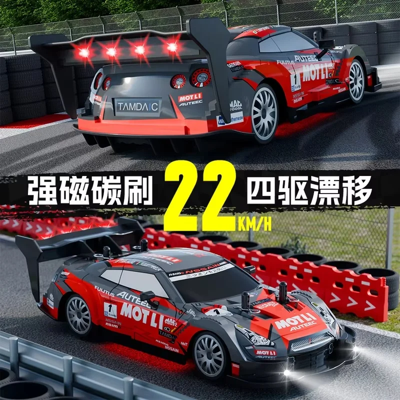 2025 Nieuwe Professionele 4WD RC Auto met Lamp Drift Hoge Snelheid Opladen Afstandsbediening Racing Voertuig voor Jongens Verjaardagscadeau