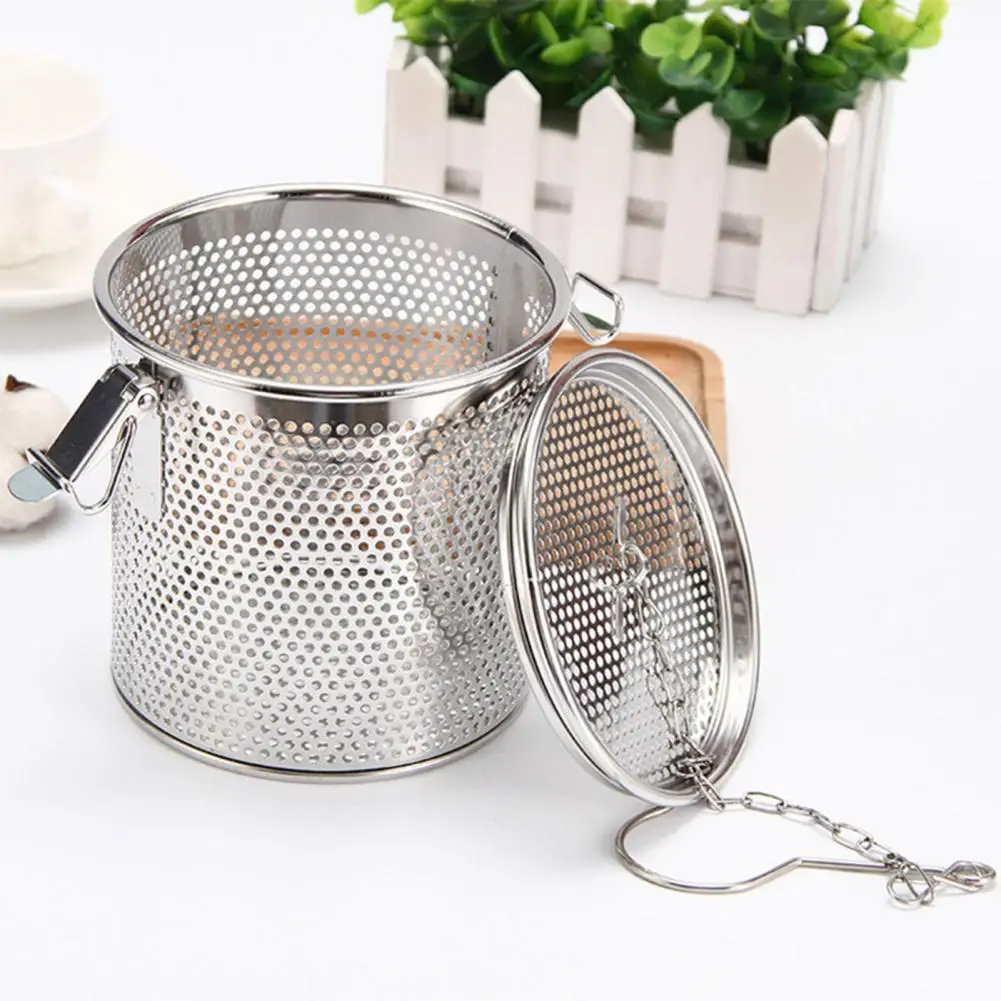 Creative 304 Stainless Steel Tea Strainer Leaf Spice Herbal Tea Filter Reusable Mesh Filter Home Kitchen Accessories