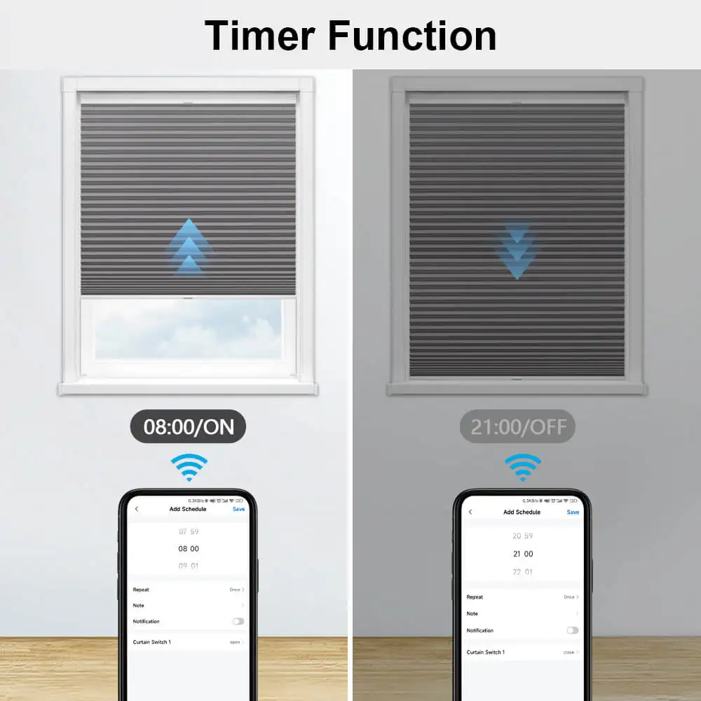 LoraTap Tuya Smart Life WiFi curtain & blind switch — motorized roller shutter control with Alexa/Google voice support 6