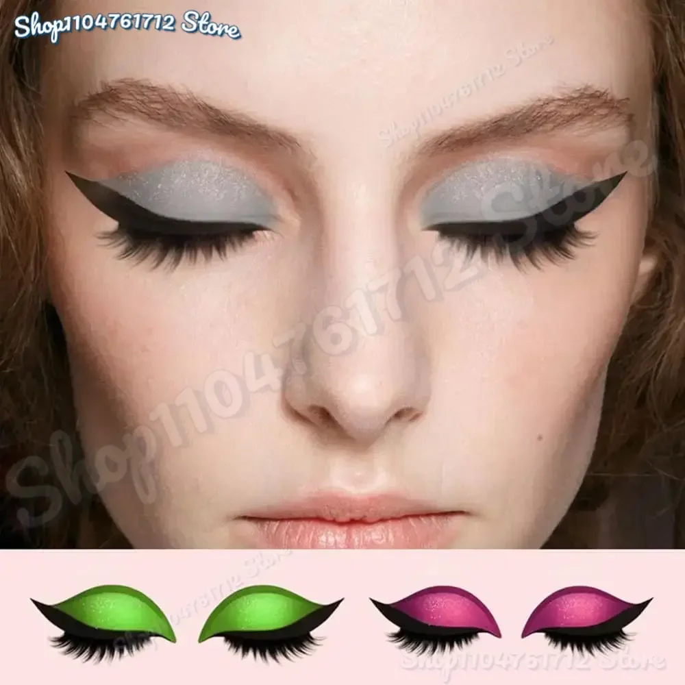 

2025 New Lazy Eye Shadow Eyelash Patch Eyeshadow Eyelashes Makeup Stickers Fashion Eyelid Line Sticker Reusable
