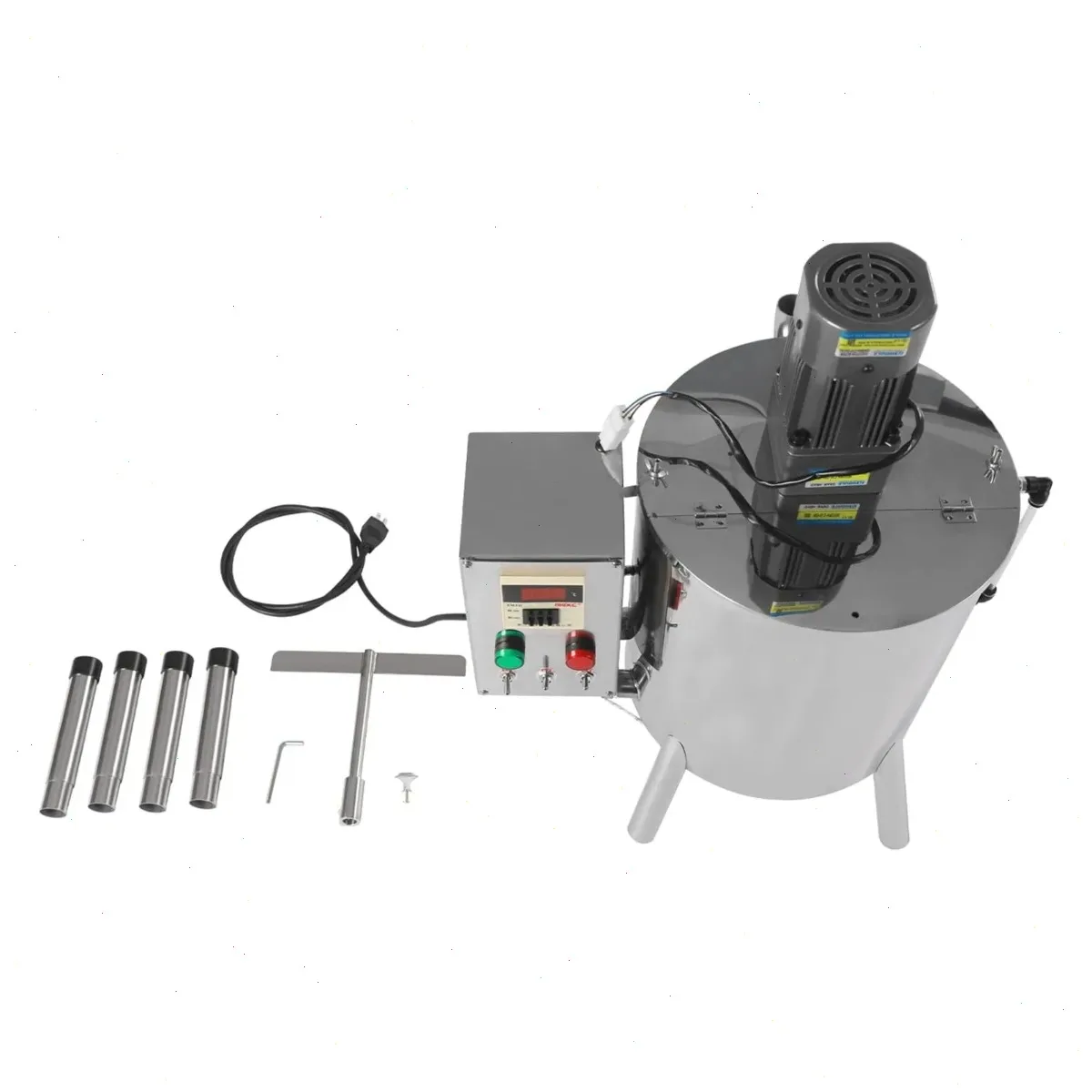 Liquid Filling Machine, 30L Paste Filler, Automatic Lipstick Filling Equipment, 304 Stainless Steel, Commercial Grade, Dual Heating Tube, Pure Copper Motor, Uniform Mixing, High Temperature, Industrial Use view 6