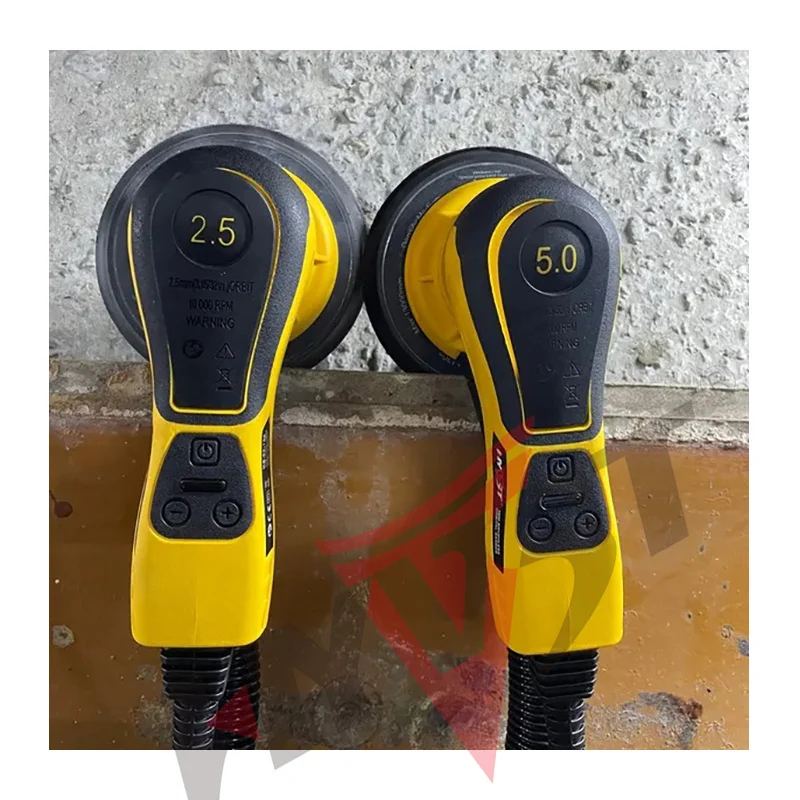 HYVST 6 "5.0mm/2.5mm Levigatrice orbitale elettrica casuale senza spazzole per autoveicoli multifunzione Levigatrice per auto a velocità variabile