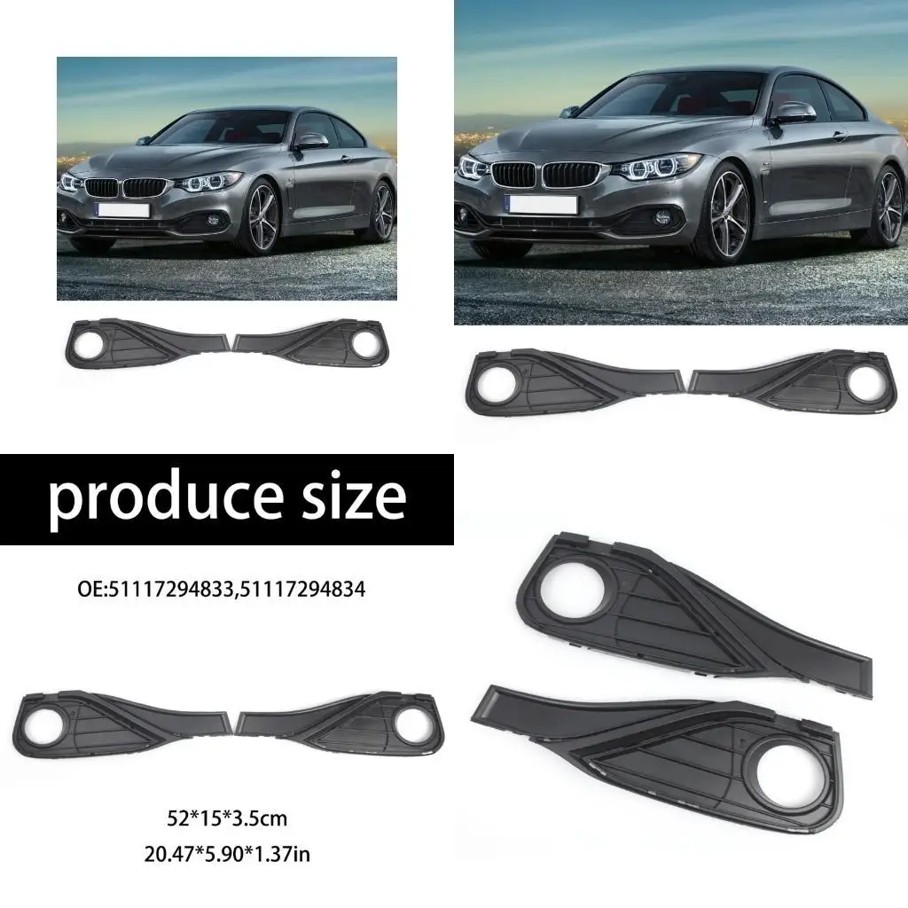 

02DE Replacement Front Left Right Fog Light Bezel Grill Cover Automotive Accessories