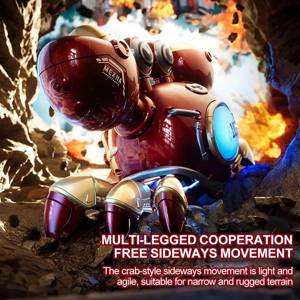 🦀   RC mechanisch krabspeelgoed |   360 °   Rotatiedans + muziek – Oplaadbaar robotcadeau voor jongens en meisjes!